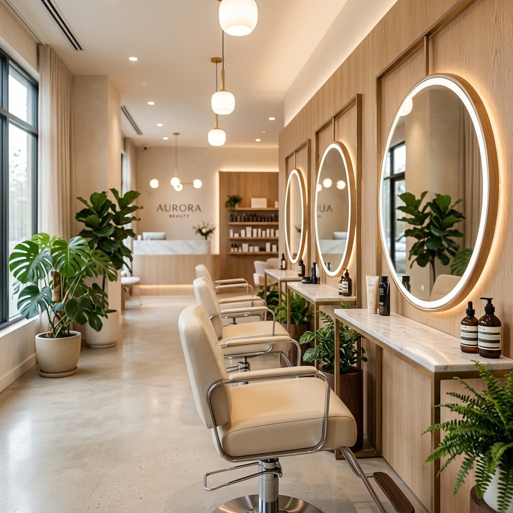 Luxurious Beauty Salon Background